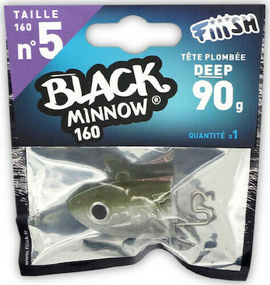 Fiiish Black Minnow Jighead Angelhaken No5