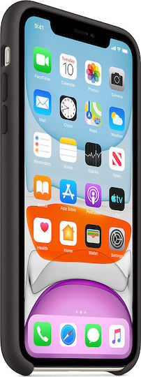 Apple Back Cover Silicon Negru (iPhone XS Max)