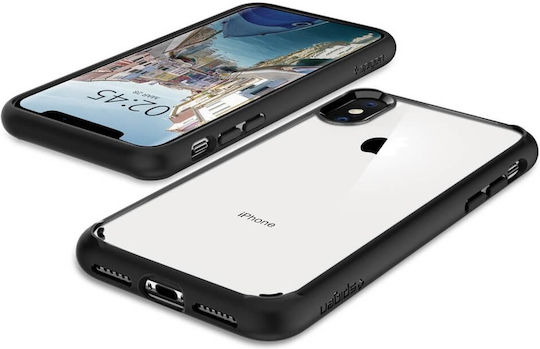 Spigen Ultra Hybrid Back Cover Πλαστικό Μαύρο (iPhone XS Max)