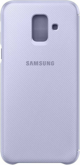 Samsung Cover Book Plastic Purple (Galaxy A6 2018)