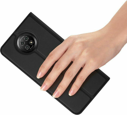 Dux Ducis Skin Pro Book Synthetic Leather 0.5mm Black (Redmi Note 9T)