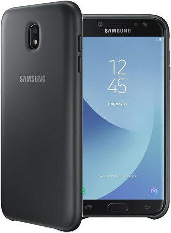 Samsung Dual Layer Cover Back Cover Σιλικόνης Μαύρο (Galaxy J7 2017)