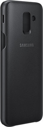 Samsung Buchen Sie Synthetisches Leder Schwarz (Galaxy J6)