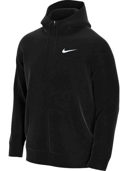 Dri-Fit Ζακέτα με Κουκούλα Μαύρη