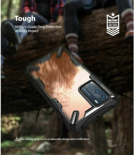Ringke Fusion-X Back Cover Πλαστικό 2mm με Λουράκι Μαύρο (Huawei P40)