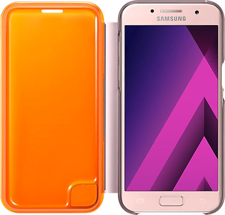 Samsung Buchen Sie Synthetisches Leder Rosa (Galaxy A3 2017)
