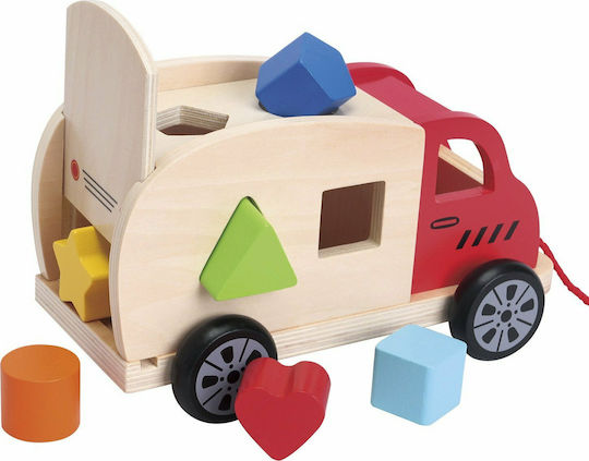 New Classic Toys Jucărie de Sortare a Formelor Camion cu forme din Lemn pentru 12++ Luni
