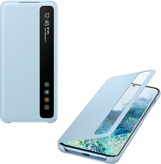 Samsung Book Synthetic Leather / Plastic Light Blue (Galaxy S20)