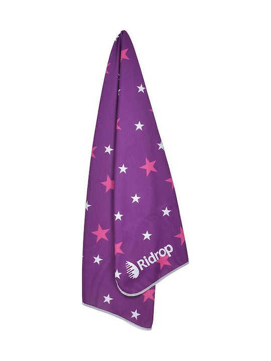 Ridrop Purple Gym Towel 100x30cm 01-03