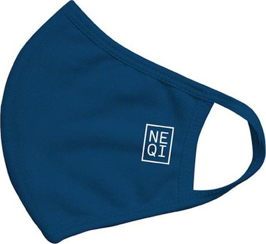 Neqi Kids Re-Useable Face Masks 6-10 Age Navy Blue 3τμχ