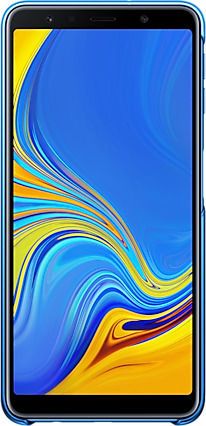 Samsung Gradation Cover Umschlag Rückseite Kunststoff Blau (Galaxy A7 2018)