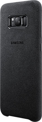 Samsung Alcantara Cover Back Cover Plastic Black (Galaxy S8+)