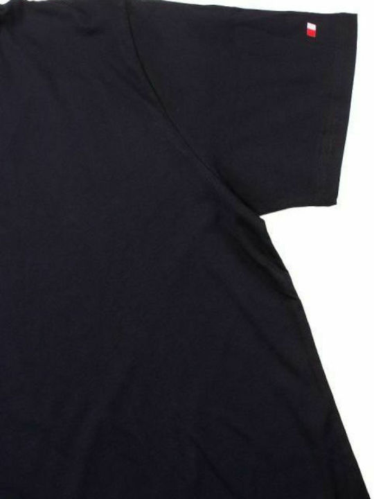 John Frank Men's Short Sleeve T-shirt Navy Blue JFTBA01