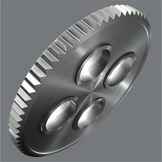 Wera Ключове 8004 B Zyklop Metal 72 Зъба с Каре 3/8" Дължина 22.2cm.