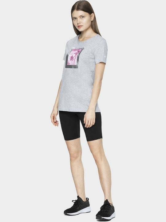 4F Women's T-shirt Gray H4L20-TSD026-27M