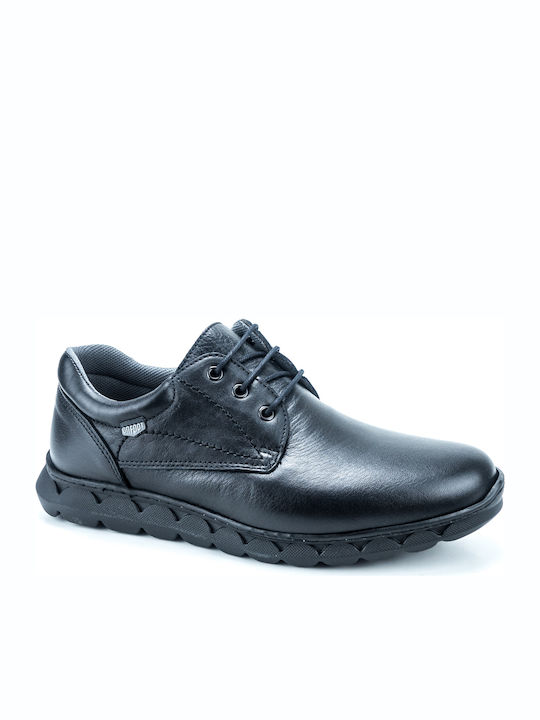 On Foot 600 Men's Leather Casual Shoes Black