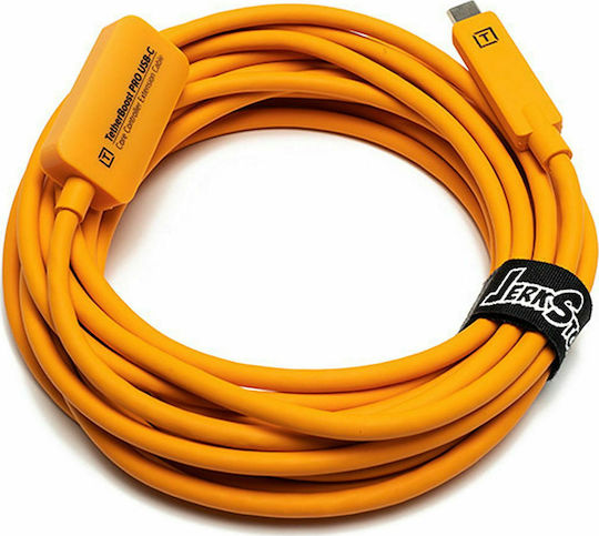 Tether Tools Tetherboost Pro USB 3.1 Cable USB-C male - USB-C female Πορτοκαλί 4.6m TET-TBPRO3-ORG
