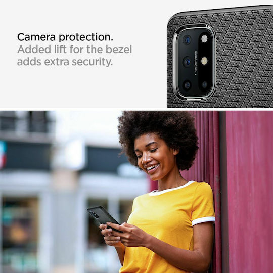 Spigen Liquid Air Back Cover Σιλικόνης Μαύρο (OnePlus 8T)