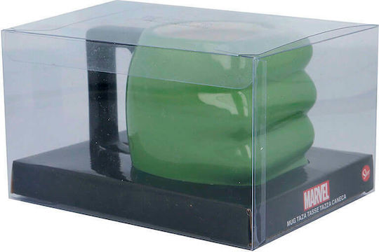 Stor Hulk Ceramic Cup Green 450ml