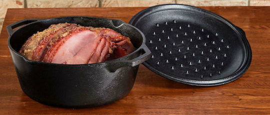 Lodge Deep Cast Iron Pot 6.62lt 32cm