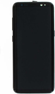 Samsung Οθόνη με Μηχανισμό Αφής και Πλαίσιο για Galaxy S8 (Μαύρο)
