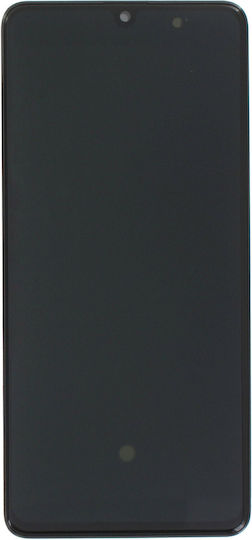 Samsung Screen with Touch Mechanism and Frame for Galaxy A41 (Black)