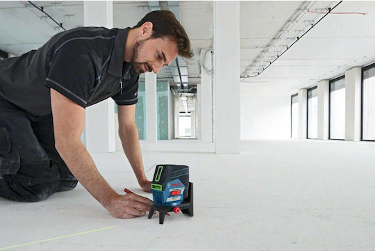 Bosch GCL 2-50 CG Combi Самонивелиращо Линейно Лазерен нивелир Зелен лъч 1.5V с Работен обхват 20м