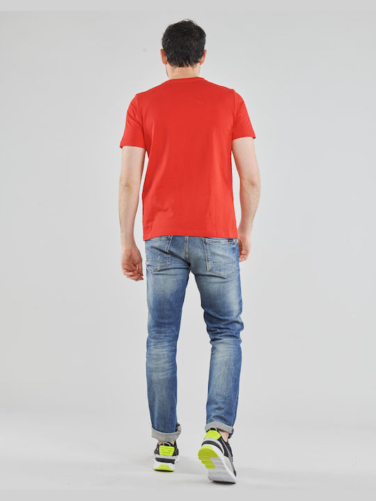 Puma T-shirt Bărbătesc cu Mânecă Scurtă Roșu