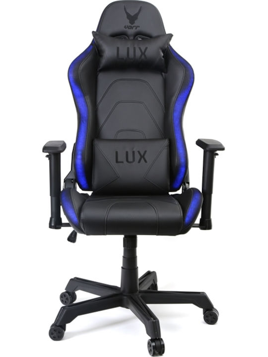 Omega Varr Lux Scaun Gaming Din piele ecologică cu Brațe Reglabile și Iluminare RGB Neagră