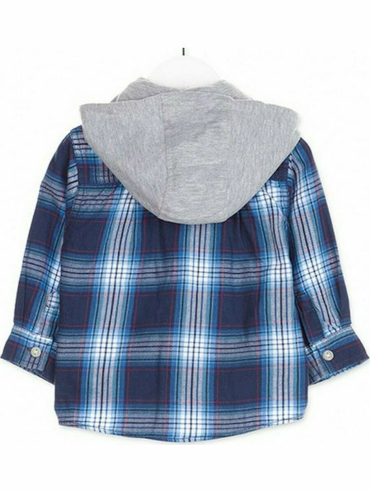 Losan Kids Checked Shirt Blue 827-3002