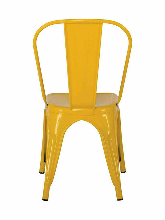 Outdoor Chair Metallic Relix Yellow 45x49x85cm