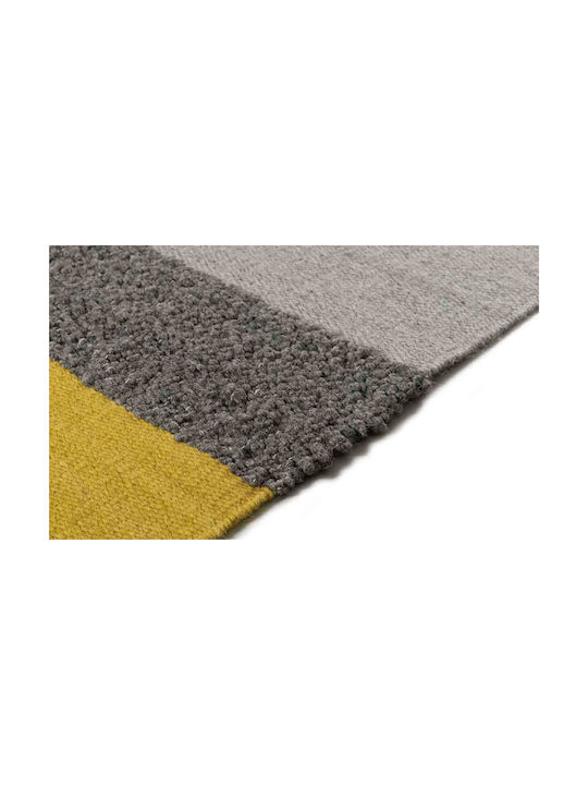 Tapicap Cannia Handmade Rug Rectangular Wool Grey-yellow