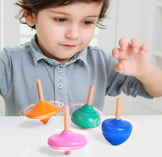 iwood Дървена Въртяща Се Върха Spinning Top MWSJ За 3+ Години