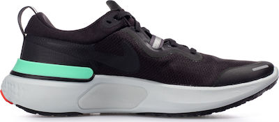 Nike React Miler Ανδρικά Αθλητικά Παπούτσια Running Μαύρα