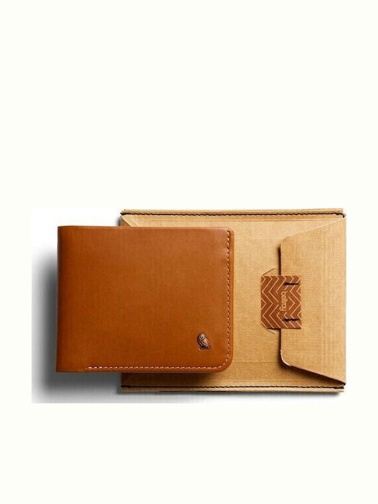 Hide and Seek Leather Men's Wallet with RFID Tabac Brown