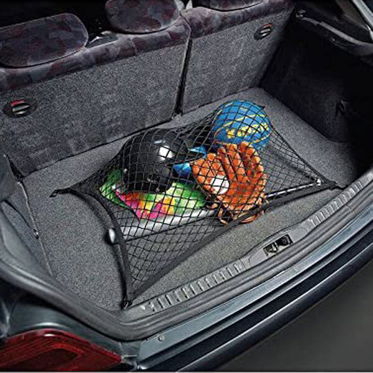 Sumex Car Luggage Net Universal με Γάντζους Large Black 110x100cm 9pcs