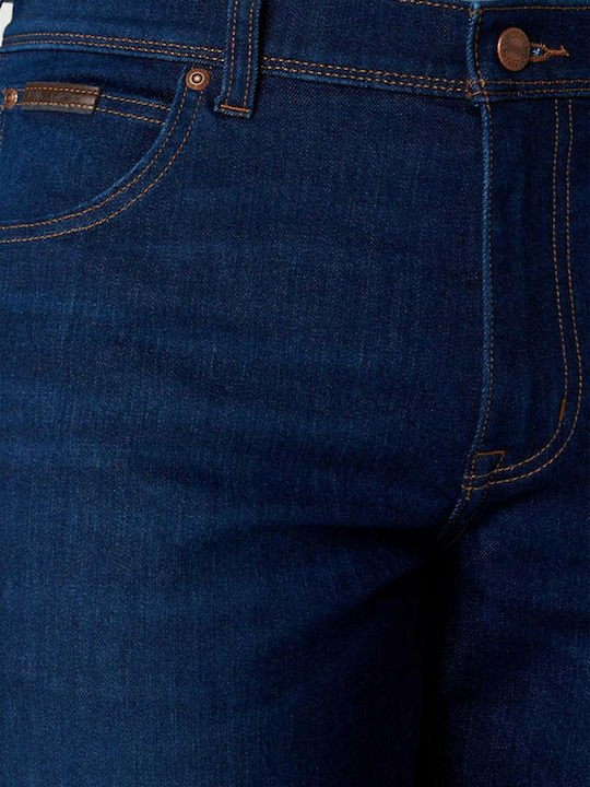 Texas Men's Jeans Pants Elastic with Regular Straight Fit Navy Blue