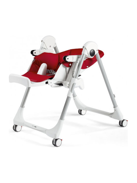 Peg Perego Prima Pappa Follow Me Αναδιπλούμενο Καρεκλάκι Φαγητού με Ρυθμιζόμενο Ύψος Μαύρο