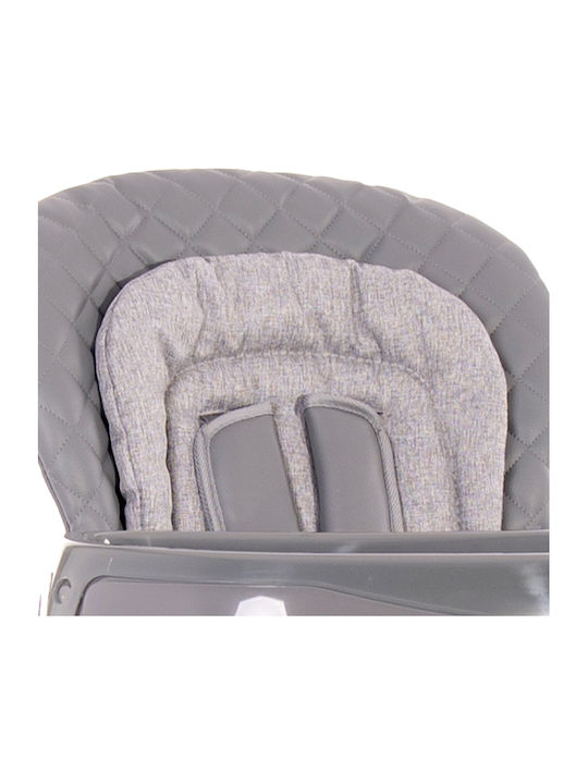 Lorelli Appetito Foldable Baby Highchair with Metal Frame & Fabric Seat Grey