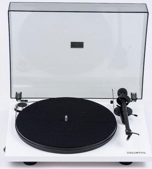 Pro-Ject Audio Essential III plus Ortofon OM 10E Pick-Up cu Preamp Alb