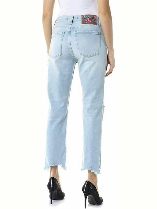 Replay High Rise Women's Jeans Pants with Rips
