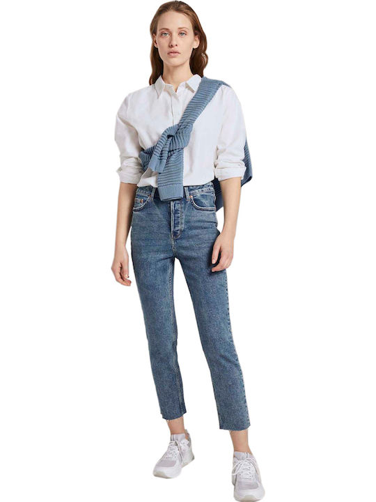 Lotte Ψηλόμεσο Γυναικείο Jean Παντελόνι σε Slim Εφαρμογή