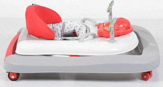 Cangaroo Ramble Baby Walker with Music for 6+ Months Red