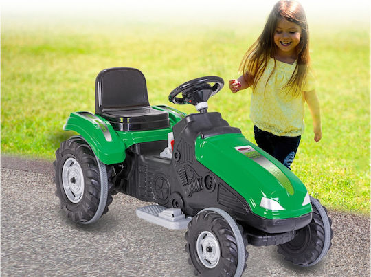 Kids 12V Electric Ride On Tractor Big Wheel Green