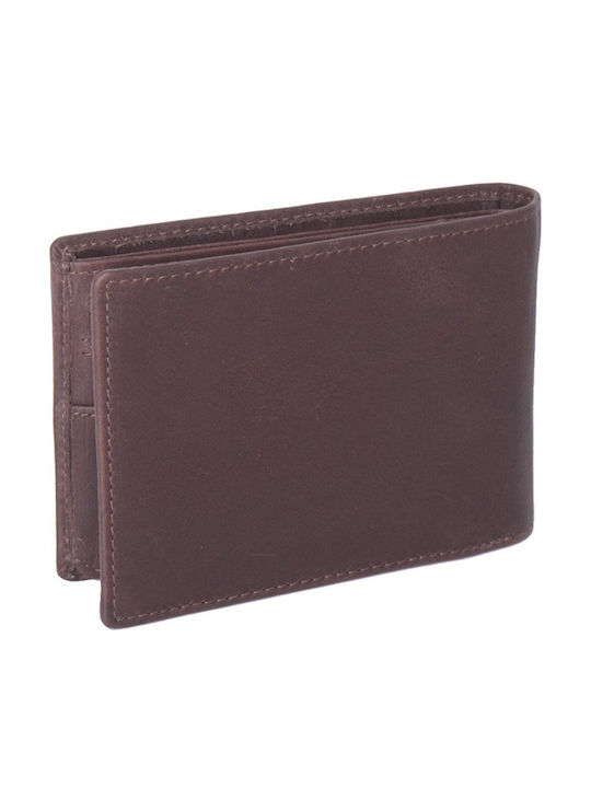 Leather Men's Wallet Classic Brown