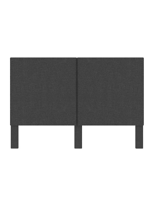 Doppelbett Mit Stoff Dunkelgrau Mit Lattenrost Für Matratze 140x200cm