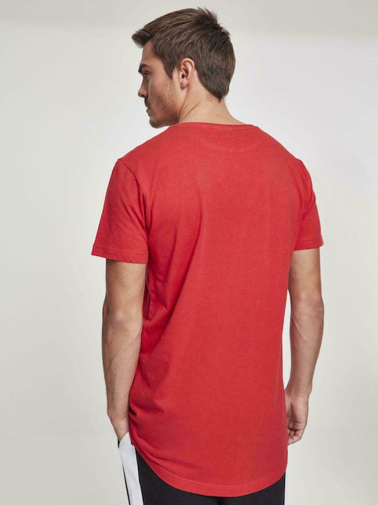 Urban Classics TB638 T-shirt Bărbătesc cu Mânecă Scurtă Roșu