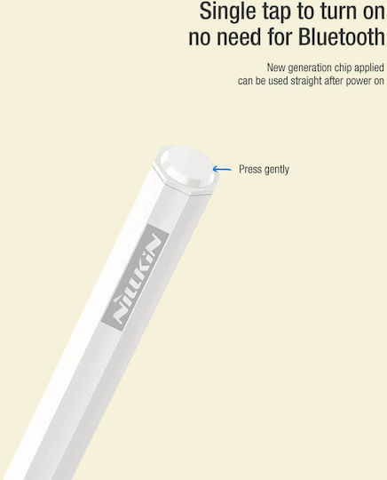 Nillkin Crayon K2 Digital Touch Pen mit Palm Rejection für iPad in Weiß Farbe 57983101343