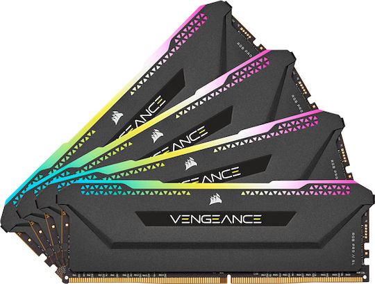 Corsair Vengeance RGB Pro SL DDR4 32GB RAM with 4x8GB Modules and Speed 3200 for Desktop
