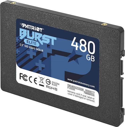 Patriot Burst Elite SSD 480GB SATA III PBE480GS25SSDR
